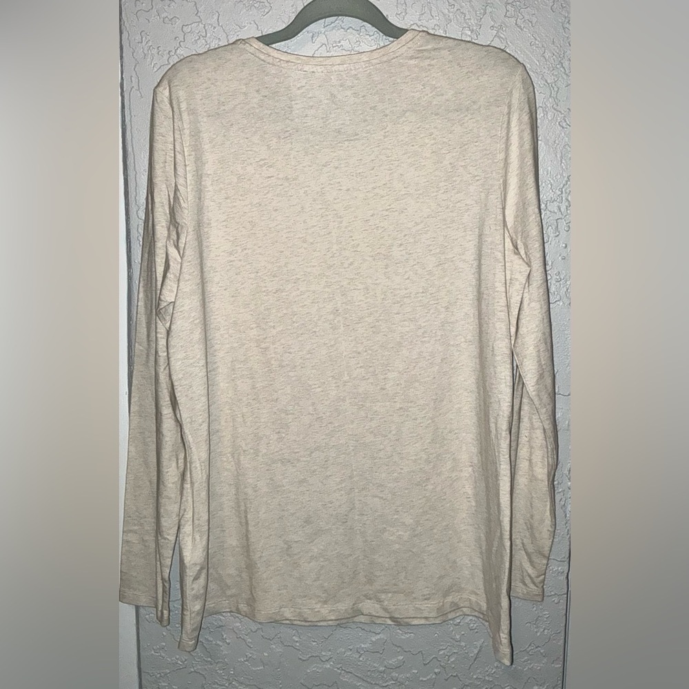 Amazon Essentials Cream Long Sleeve Shirt (NWOT) - Picture 5 of 6
